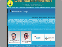 Tablet Screenshot of kanchicollegeofeducation.com